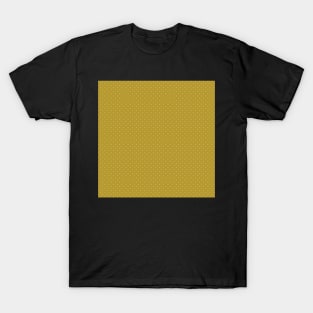 White squares in mustard yellow T-Shirt